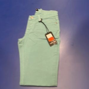 Angry rabbit green skinny jeans